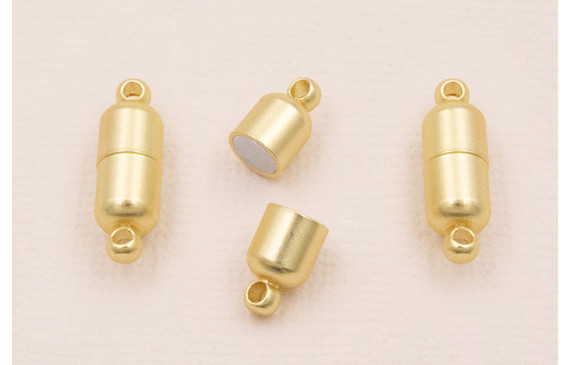 Cierre cilindro con Imán de 20*6mm Dorado Mate
