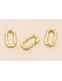 Cierre en Aro Ovalado 16*8mm Oro Mate