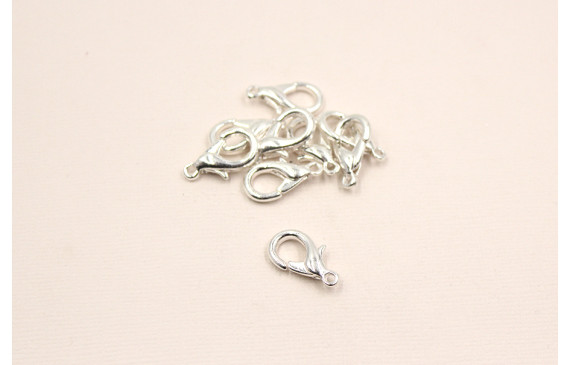 Mosquetón 16mm mediano Plata