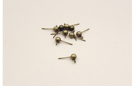 PENDIENTE DORMILON 5MM oro viejo