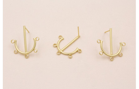 Perno Ancla 5 anillas 25*22mm Dorado Mate