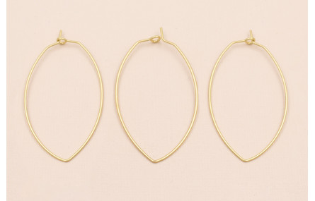 Aro Ovalado 50*28mm Oro Mate