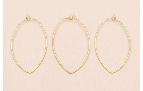 Aro Ovalado 50*28mm Oro Mate