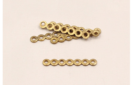 Separador plano 9 agujeros 23mm Oro
