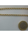 Cadena rolo 4mm dorado