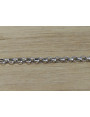 Cadena rolo 2,5mm Plata Vieja