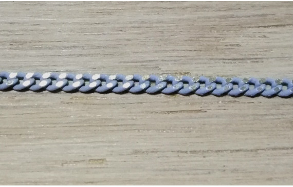 Cadena Eslabones 1*2mm Dorado y Gris