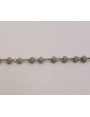 cadena engarzada cristales 2*3mm Gris