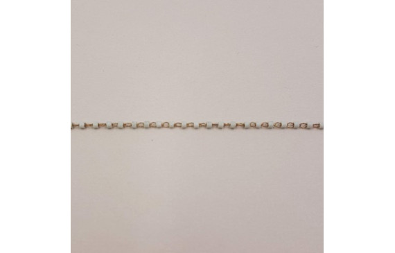 Cadena engarzada Miyuki Delika Blanco DB352