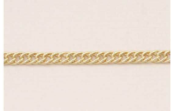 Cadena Eslabón plano retorcido 4*3,5*1mm Oro