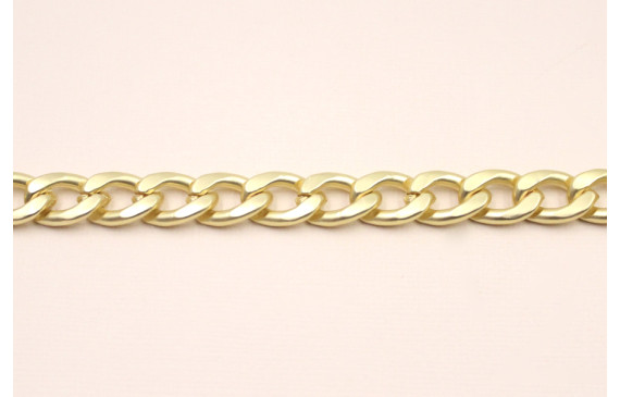 Cadena etrelazada 16,2*11,5*2,3mm Oro Mate