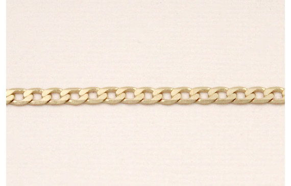 Cadena plana entrelazada de 7*5*0,5mm Oro Mate