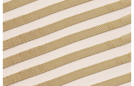 Cadena Tira de 9mm Dorado Mate