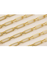 Cadena eslabon de 10 y 28*12*3mm Oro