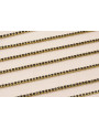 Cadena Laton con strass de 1,5mm Negro
