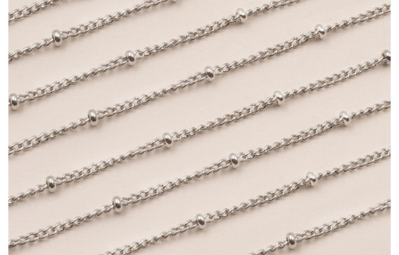 Stain Steel: Cadena Acero 2mm  y Bola 3mm 