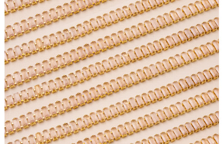 Cadena strass Cristales Rosa de 2,5*5mm 