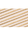 Cadena Acero elabón Gota zigzag 2mm Baño Oro