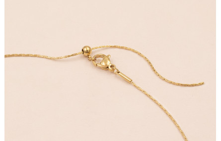 Collar Completo Acero Extensible Hilo de Cordón