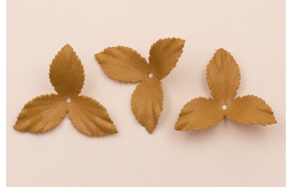 Flor pétalos relieve 45mm diam. Camel