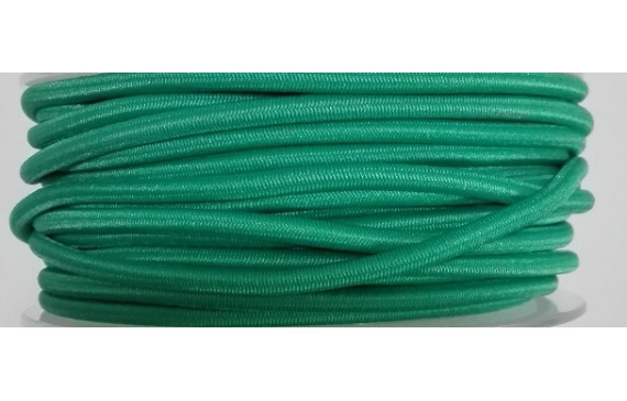 Cordón Goma Alta Calidad 3mm Verde Turquesa