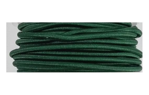 Cordón Goma Alta Calidad 3mm Verde Oscuro