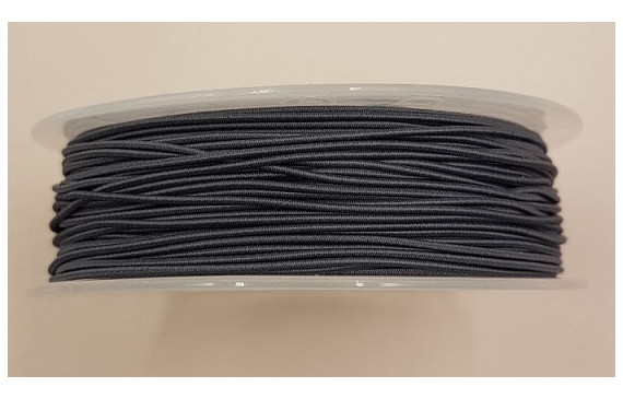 Cordón de Goma 1mm  Gris
