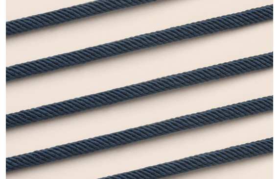 Cordón retorcido trenzado 4mm Color Azul marino