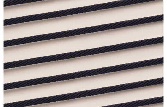 Cordón retorcido trenzado 3mm Azul Oscuro