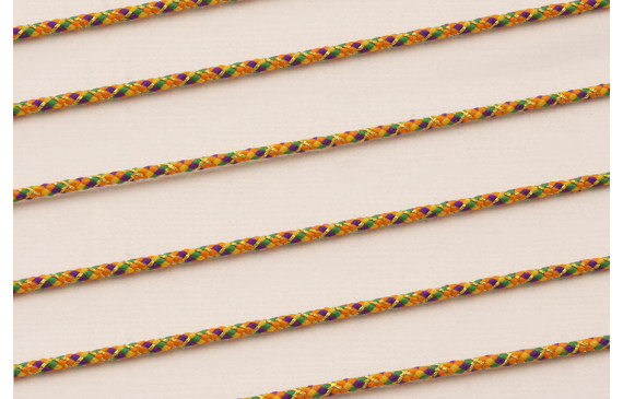 Driza 2mm Hilo Metálico Naranja y verde