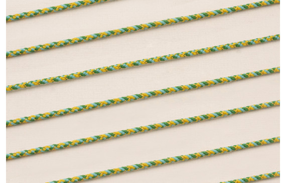 Driza 2mm Hilo Metálico Verde y Turquesa