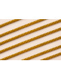 Cordón de 3mm color Pistacho con hilo dorado