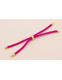Cordón de 3mm Preparado para Pulsera color Fuxia