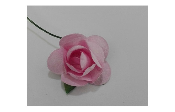 Flor Papel 2cms diámetro Rosa