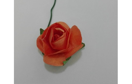 Flor Papel 2cms diámetro Naranja