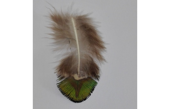 Pluma cola verde 60mm