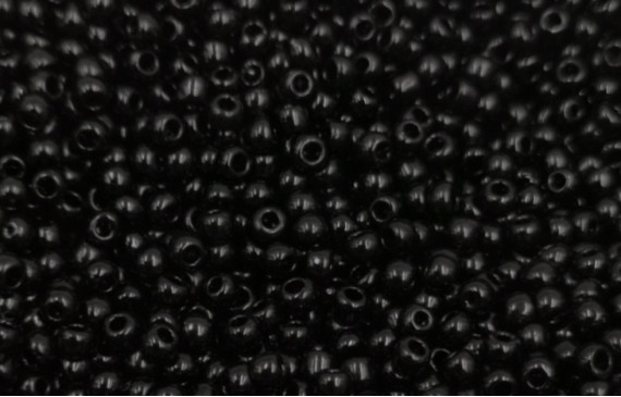 10 gramos de Abalorio cristal Negro