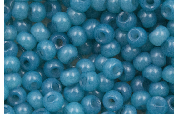 10 gramos Abalorio Azul Petroleo 4mm