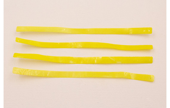 Listón de 100*4mm Amatillo Opaco Rugoso