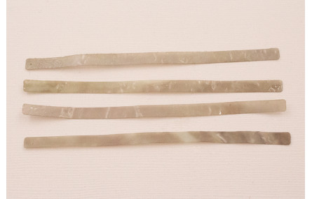 Listón de 100*4mm Beige traslucido rugoso