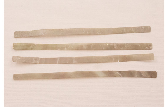 Listón de 100*4mm Beige traslucido rugoso