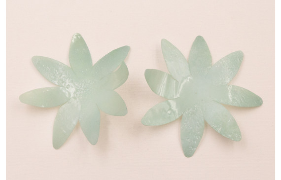 Flor de 90mm verde Rugoso