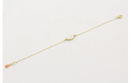 Pulsera de acero inoxidable con cadena de eslabón 