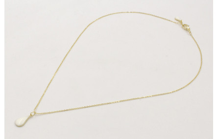 Solitario de acero inoxidable con cadena de eslabó