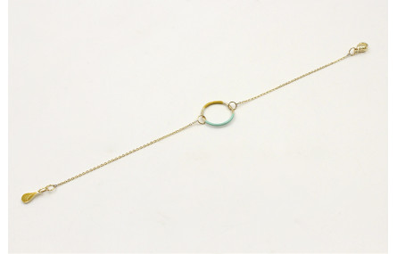 Pulsera de acero inoxidable con cadena de eslabón 