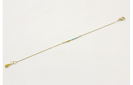 Pulsera de acero inoxidable con cadena de eslabón 