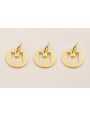 Colgante letra H 10mm Baño Oro 18K, 3Micras