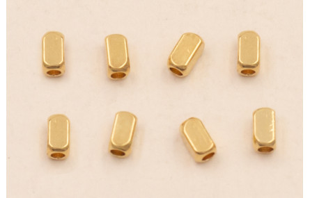 rectangulo 4*2mm Baño ORO 18K 3 Micras