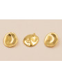 Colgante botón Concavo 12*10mm Oro 3M - 18K