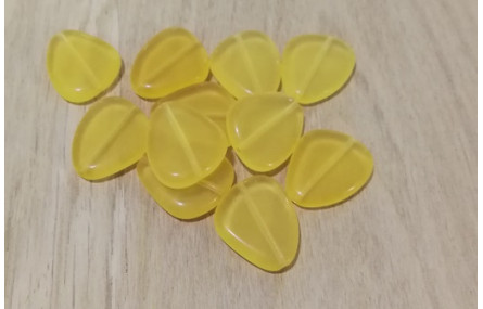 Gota triangular 22*18mm Amarillo